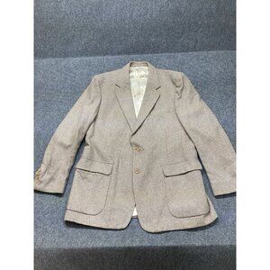 Vintage Joe Namath Collection Blazer Men’s Size 46L Tan Single Breasted *READ*